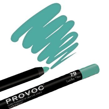 Гелевый карандаш для глаз. Provoc Gel Eye Liner 79. Гелевый карандаш для глаз Provoc. Гелевый карандаш для глаз Provoc Gel Eye Liner. Карандаш для глаз Provoc Semi-permanent.